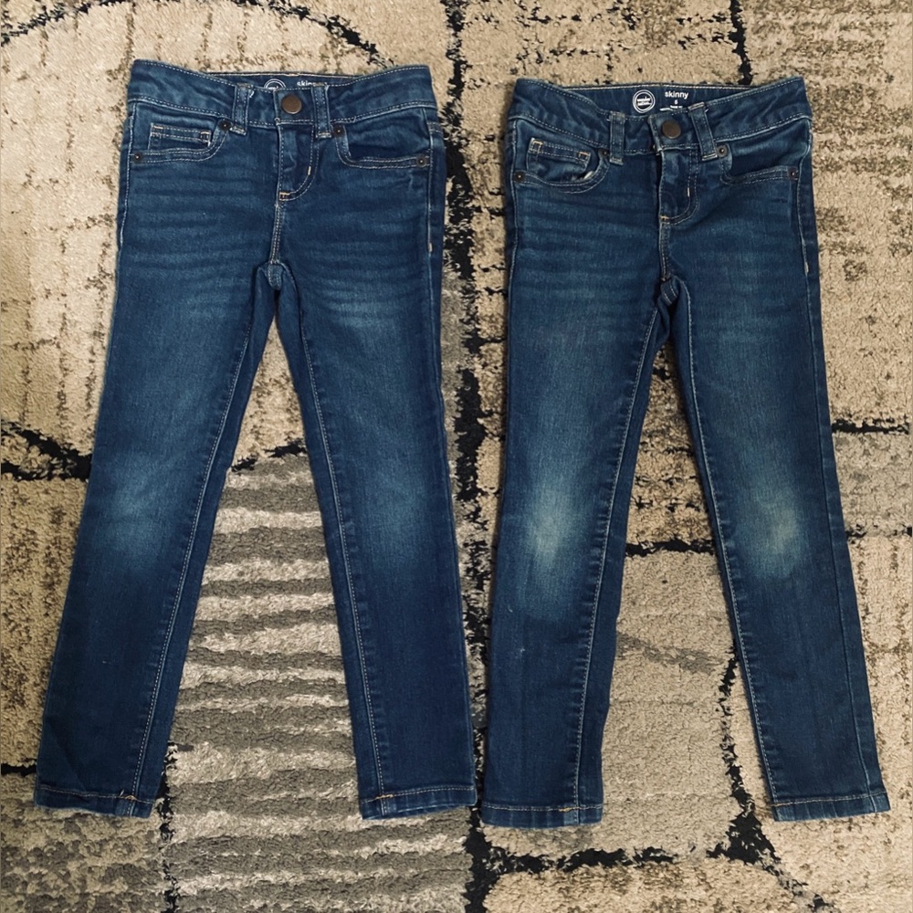 Girls Wonder Nation Dark Blue Skinny Jeans
